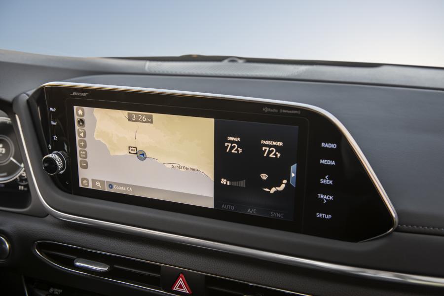 Детали интерьера Hyundai Sonata Hybrid (DN8) 2020 года  (NA) (фото 42 из 58)